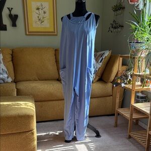 ZYIA Light Blue Women's Pajama Jumpsuit